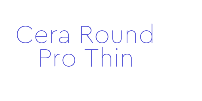 Cera Round Pro Thin Font Download