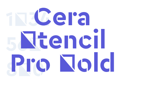 Cera Stencil Pro Bold Font Download