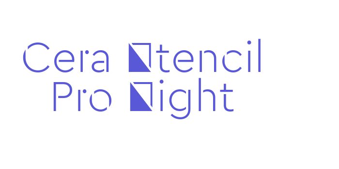 Cera Stencil Pro Light Font Download