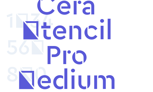 Cera Stencil Pro Medium Font Download