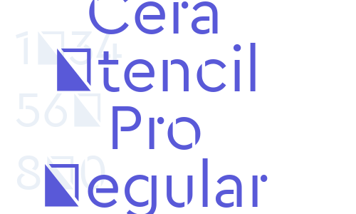 Cera Stencil Pro Regular Font Download