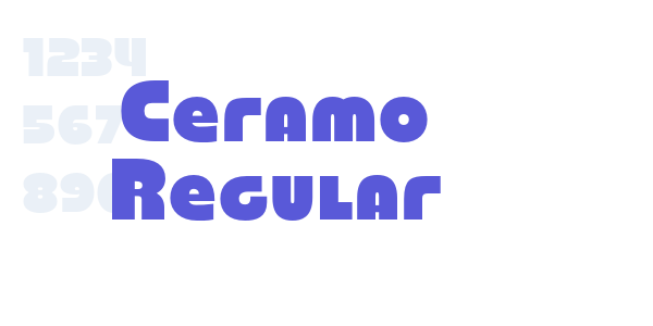 Ceramo Regular font free