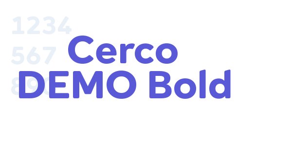 Cerco DEMO Bold font