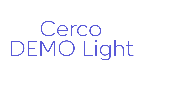 Cerco DEMO Light Font Download