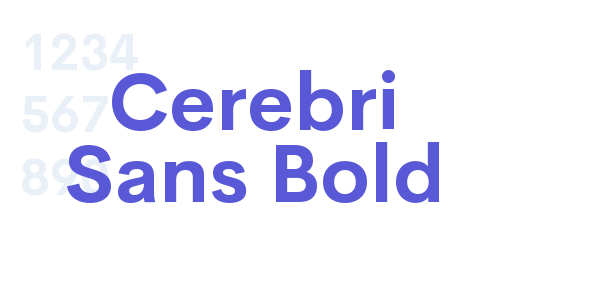 Cerebri Sans Bold font