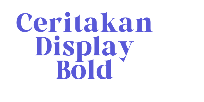 Ceritakan Display Bold Font Download