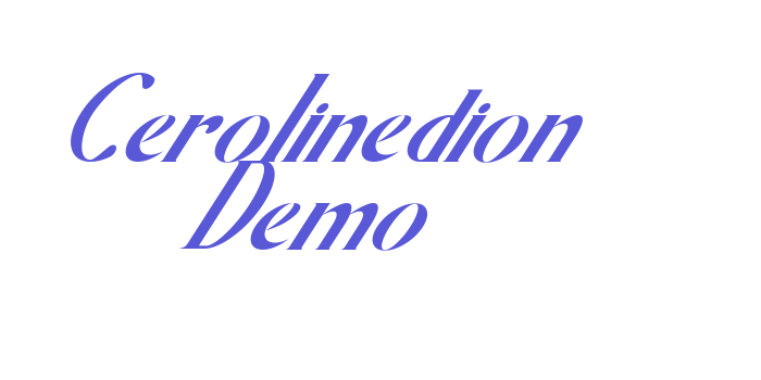 Cerolinedion Demo Font Download