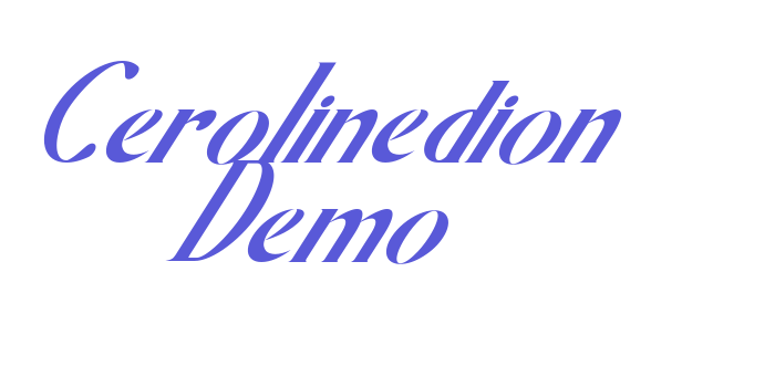 Cerolinedion Demo Font