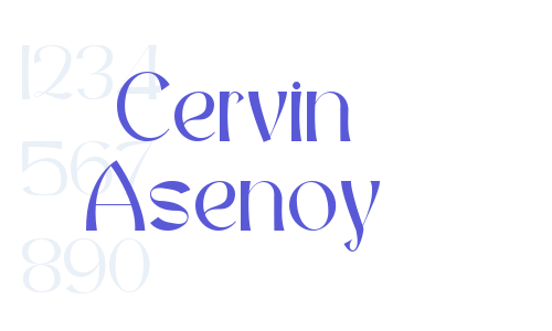 Cervin Asenoy Font Download