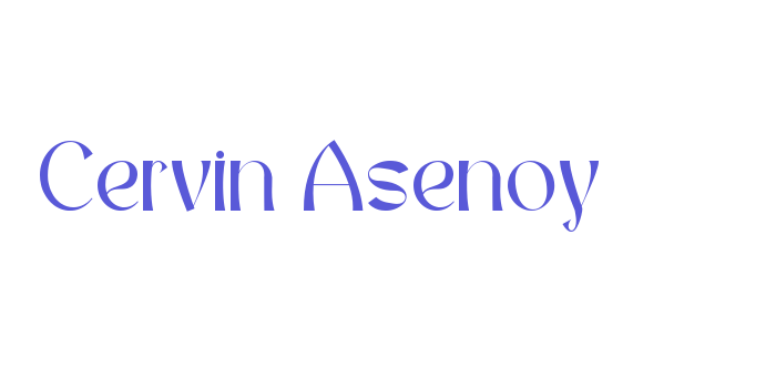 Cervin Asenoy Font Download