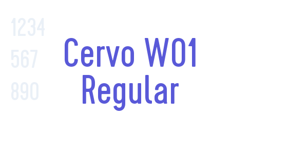 Cervo W01 Regular font free