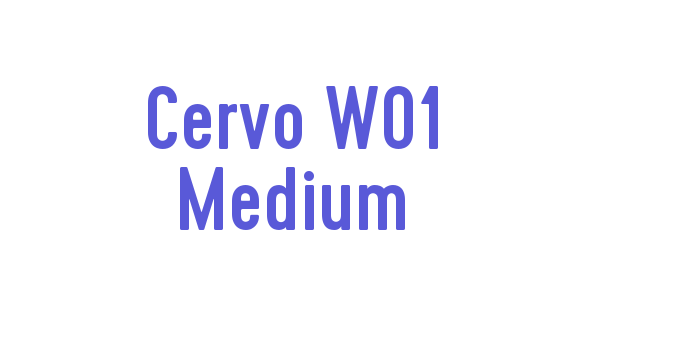 Cervo W01 Medium Font Download