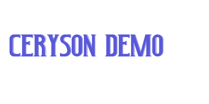 Ceryson Demo Font Download