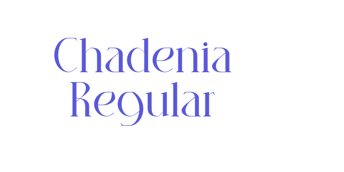 Chadenia Regular Font