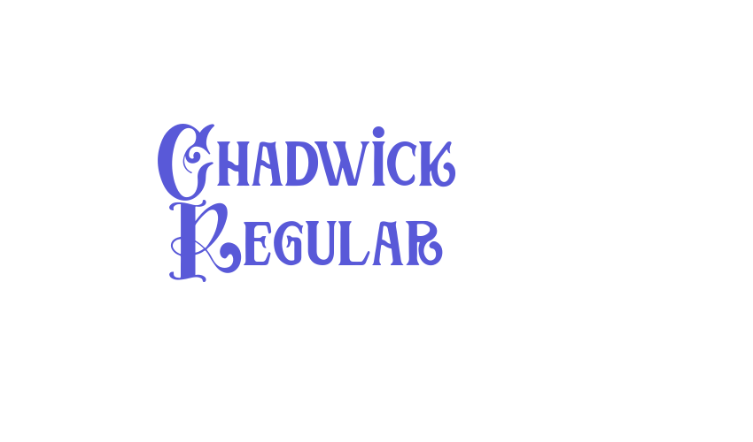 Chadwick Regular Font Download