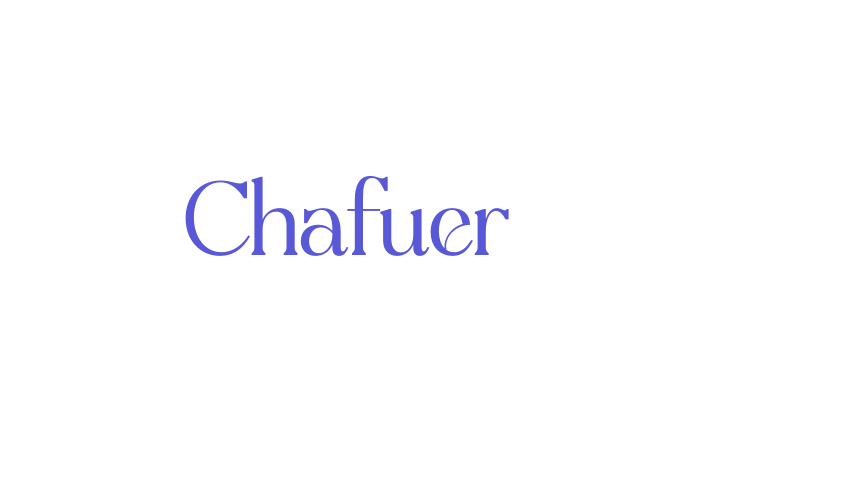 Chafuer Font