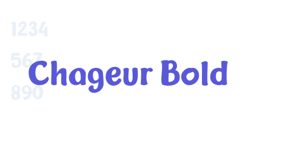 Chageur Bold font free