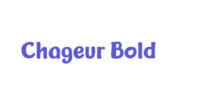 Chageur Bold Font Download