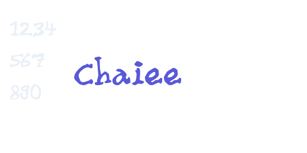 Chaiee font