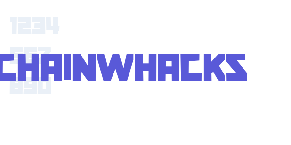 Chainwhacks font free