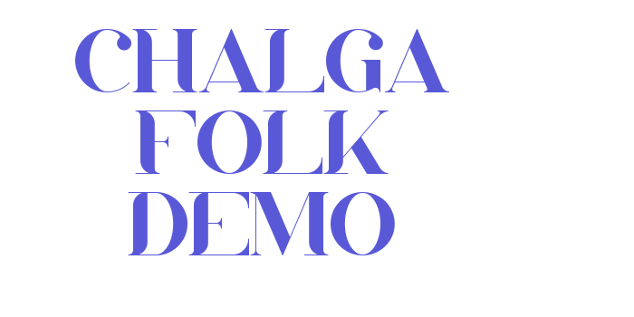 Chalga Folk Demo Font