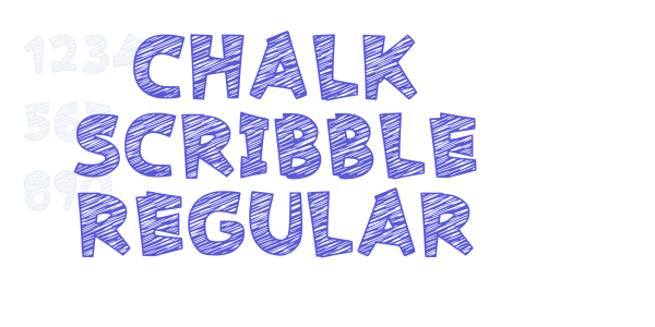 Chalk Scribble Regular font free