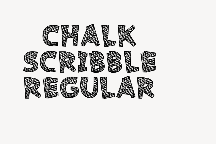 Chalk Scribble Regular font download