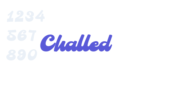 Challed font free