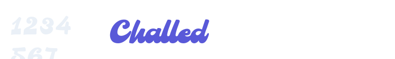 Challed font