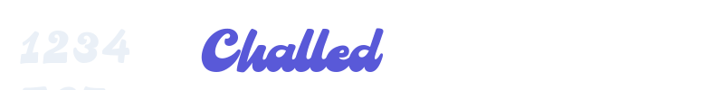 Challed font