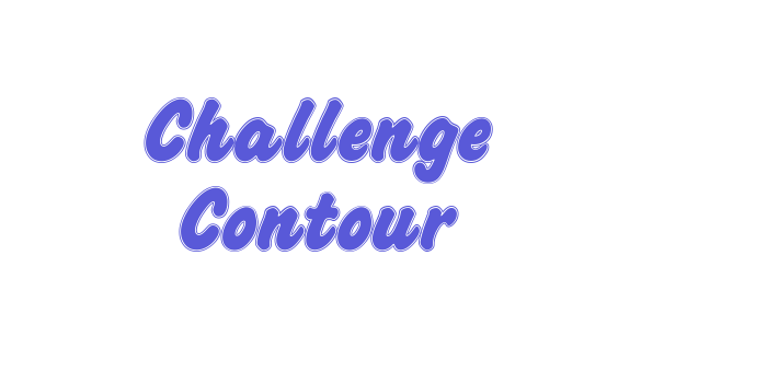 Challenge Contour Font Download