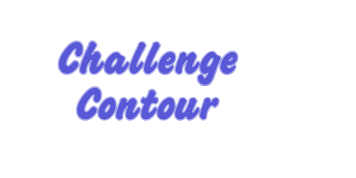 Challenge Contour Font