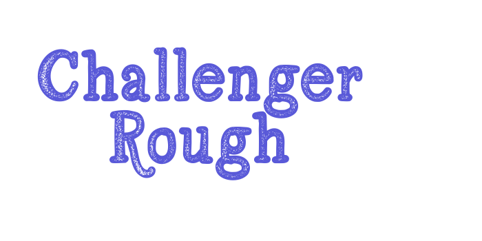 Challenger Rough Font