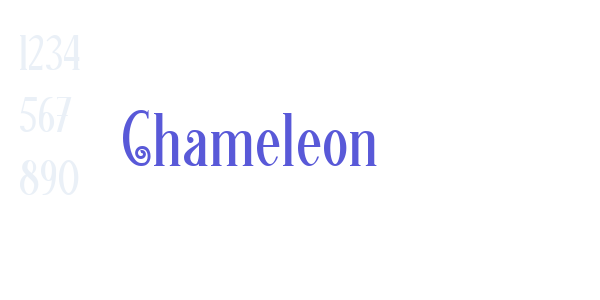 Chameleon font free