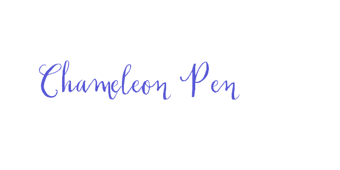 Chameleon Pen Font Download