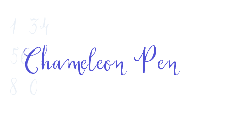 Chameleon Pen-font-download