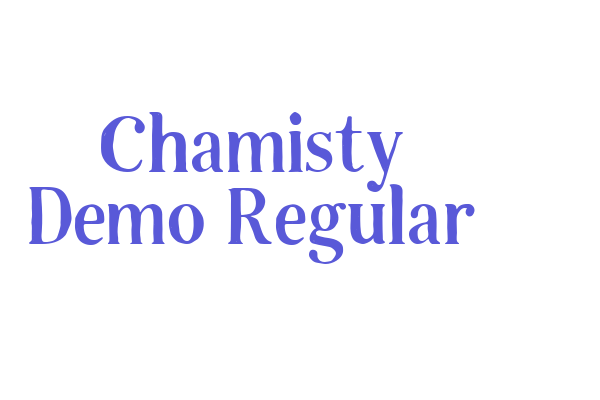 Chamisty Demo Regular Font