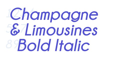 Champagne & Limousines Bold Italic-font-download