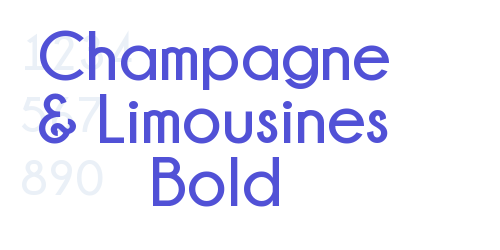Champagne & Limousines Bold-font-download