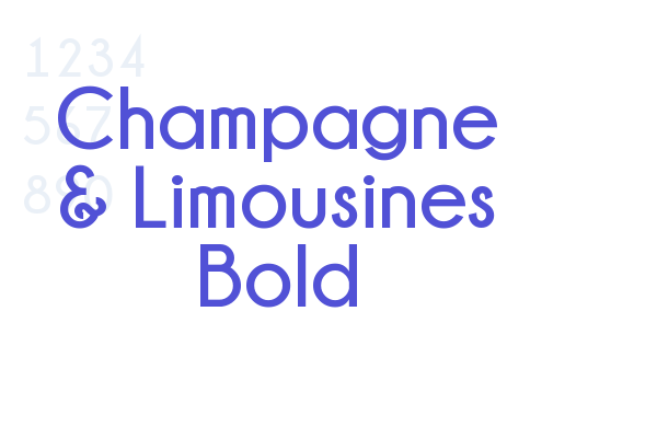 Champagne & Limousines Bold