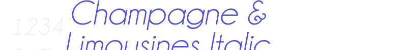 Champagne & Limousines Italic-font