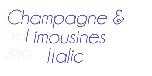 Champagne & Limousines Italic-font-download