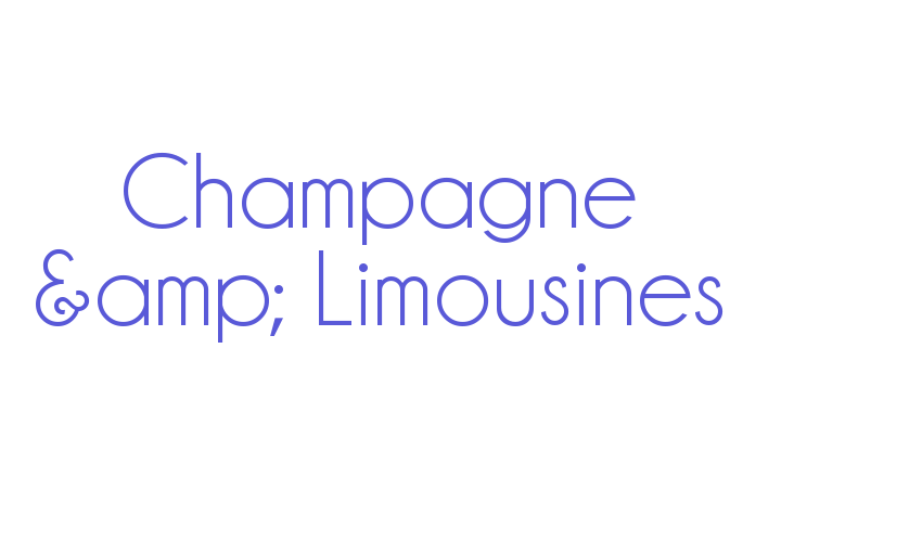 Champagne & Limousines Font Download