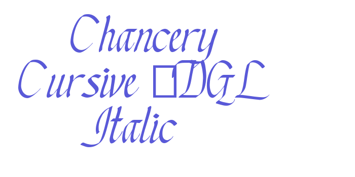 Chancery Cursive – DGL Italic Font