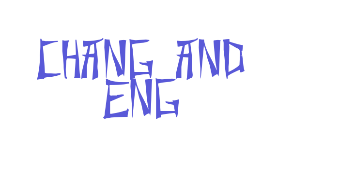 Chang and Eng Font Download