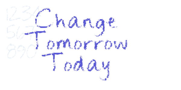 Change Tomorrow Today font free