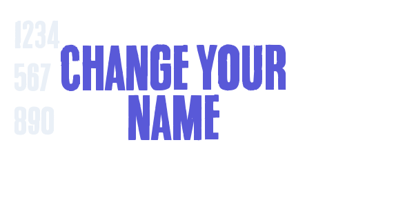 Change your name font free