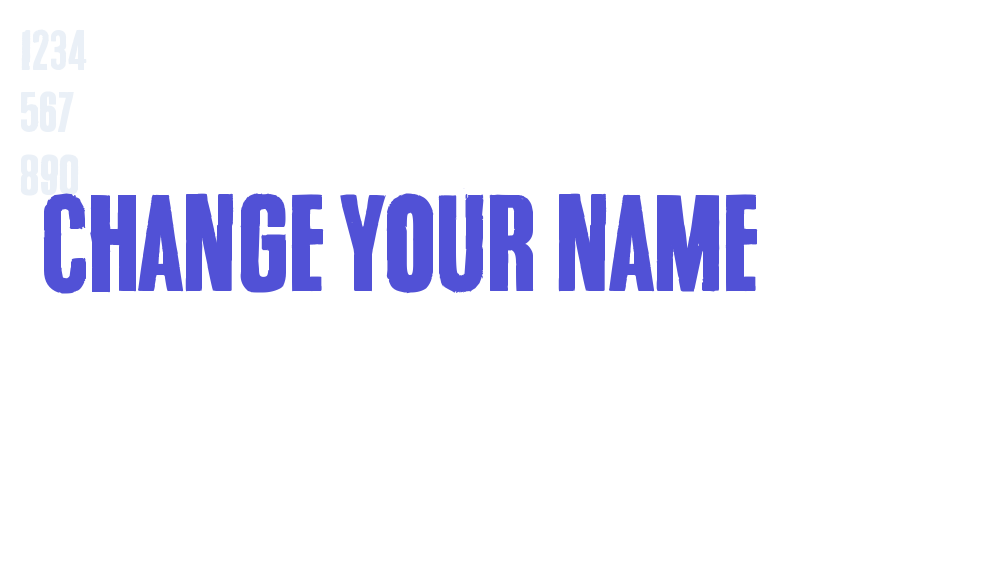 Change your name-font-download