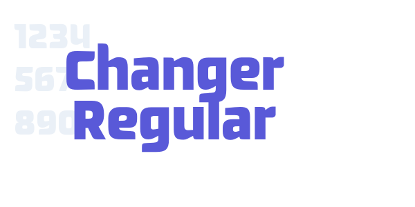 Changer Regular font free