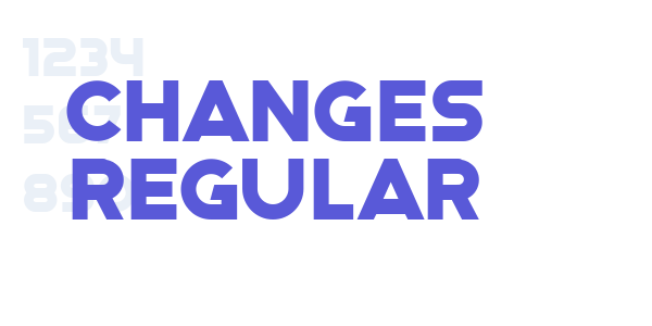 Changes Regular font free